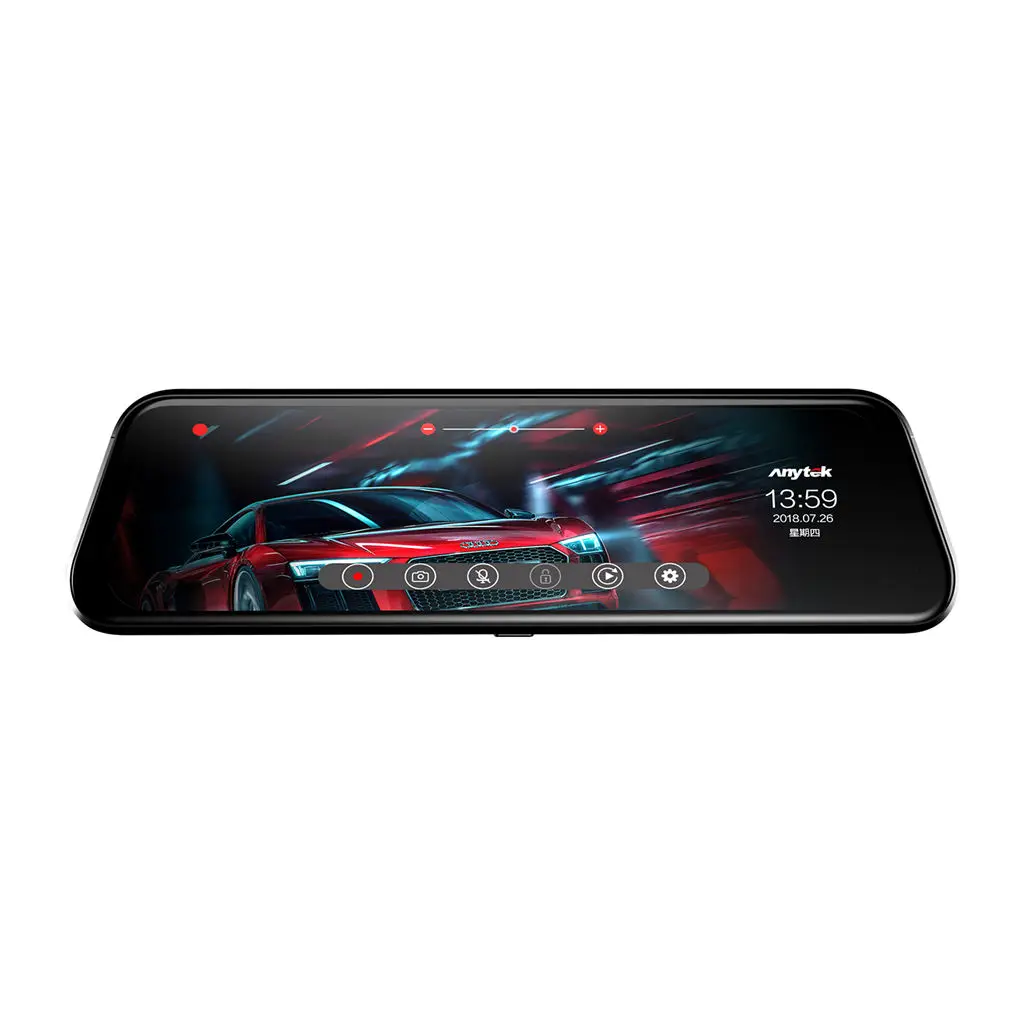 

Anytek T12+ 9.66 Inch Ips Press Wdr Car Rearview Mirror Dvr Camera 1080P 720P Dual Lens Dash Cam Driving Video Recorder