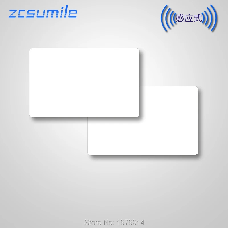10 pcs/lot Blank White PVC UHF Card with 915-960MHZ and ID card 125KHZ | Безопасность и защита