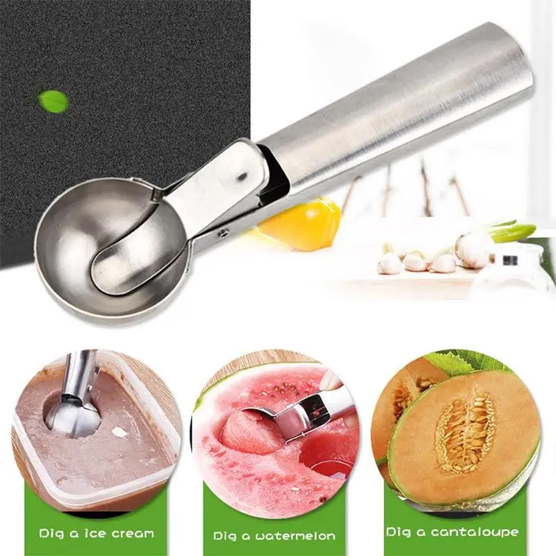 

Stainless Steel Ice Cream Spoon Ice Hockey Machine Frozen Yogurt Cookie Dough Meat Balls Rice Dishes Ice Cream Spoon Tools