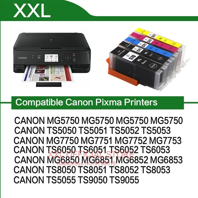 Cartouche d'encre 5C pour imprimante Canon, pour modèles MG5750, MG5751,  MG5752, MG5753, MG 5750, 5751, 5752, 5753, PIxma, PGI570 - AliExpress