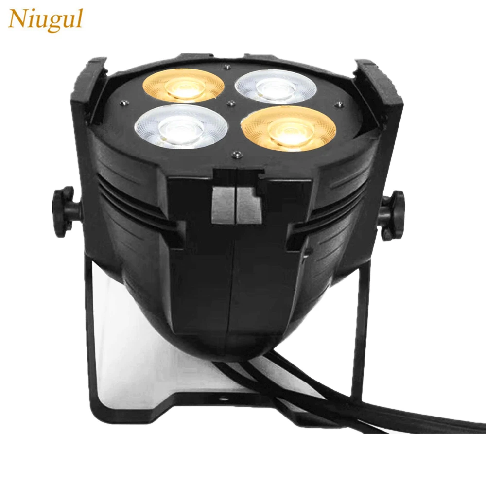 

2pcs/lot 4X50W COB LED Par Light/200W Warm White+Cold White Color COB Effect Stage Theaters Churches Concert Light LED Spotlight