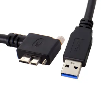 

CY 90 Degree Left Angled Micro USB Screw Mount to 3.0 Data Cable for Industrial Camera 3m