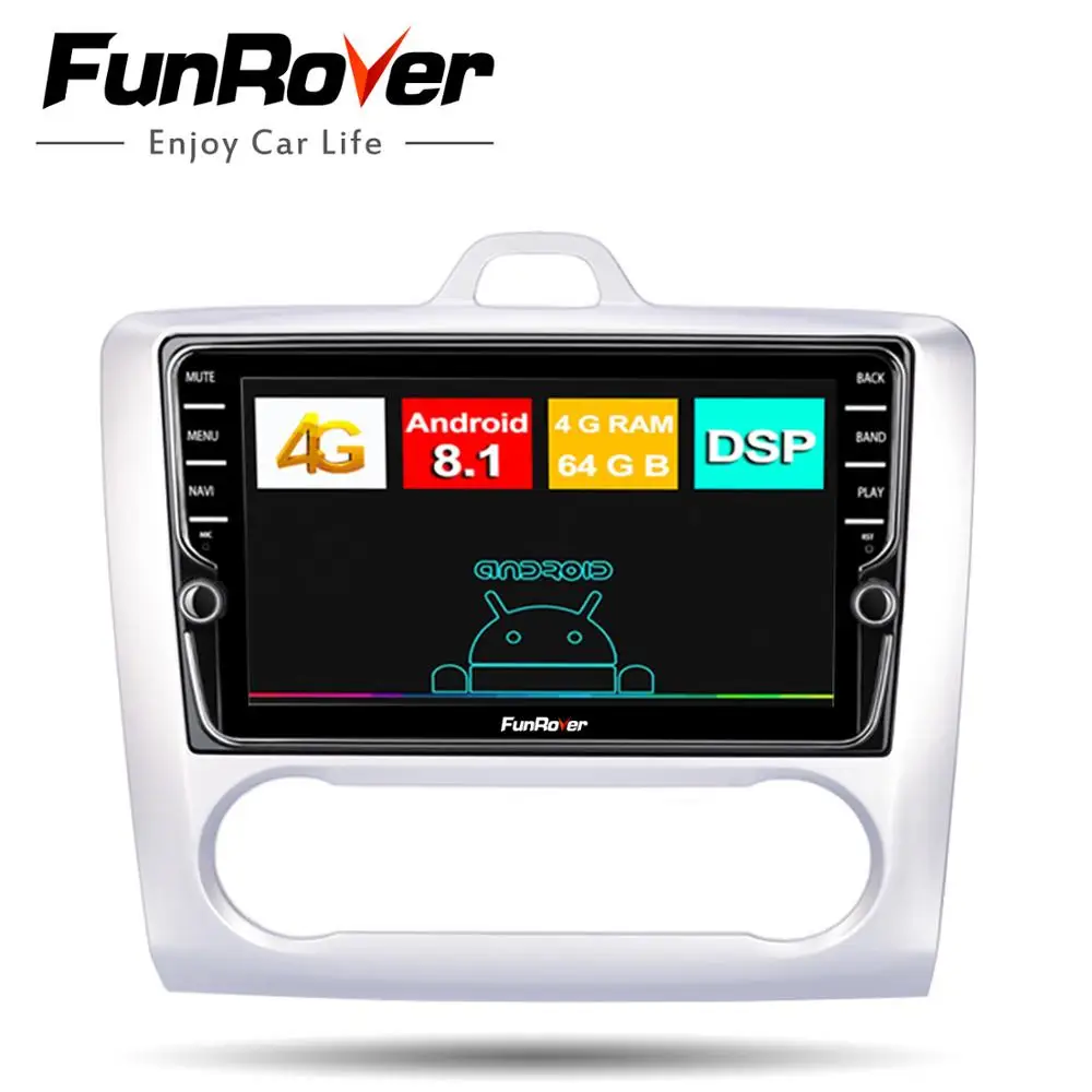 Funrover 2 din Android 8 1 font b Car b font DVD Multimedia Player GPS stereo