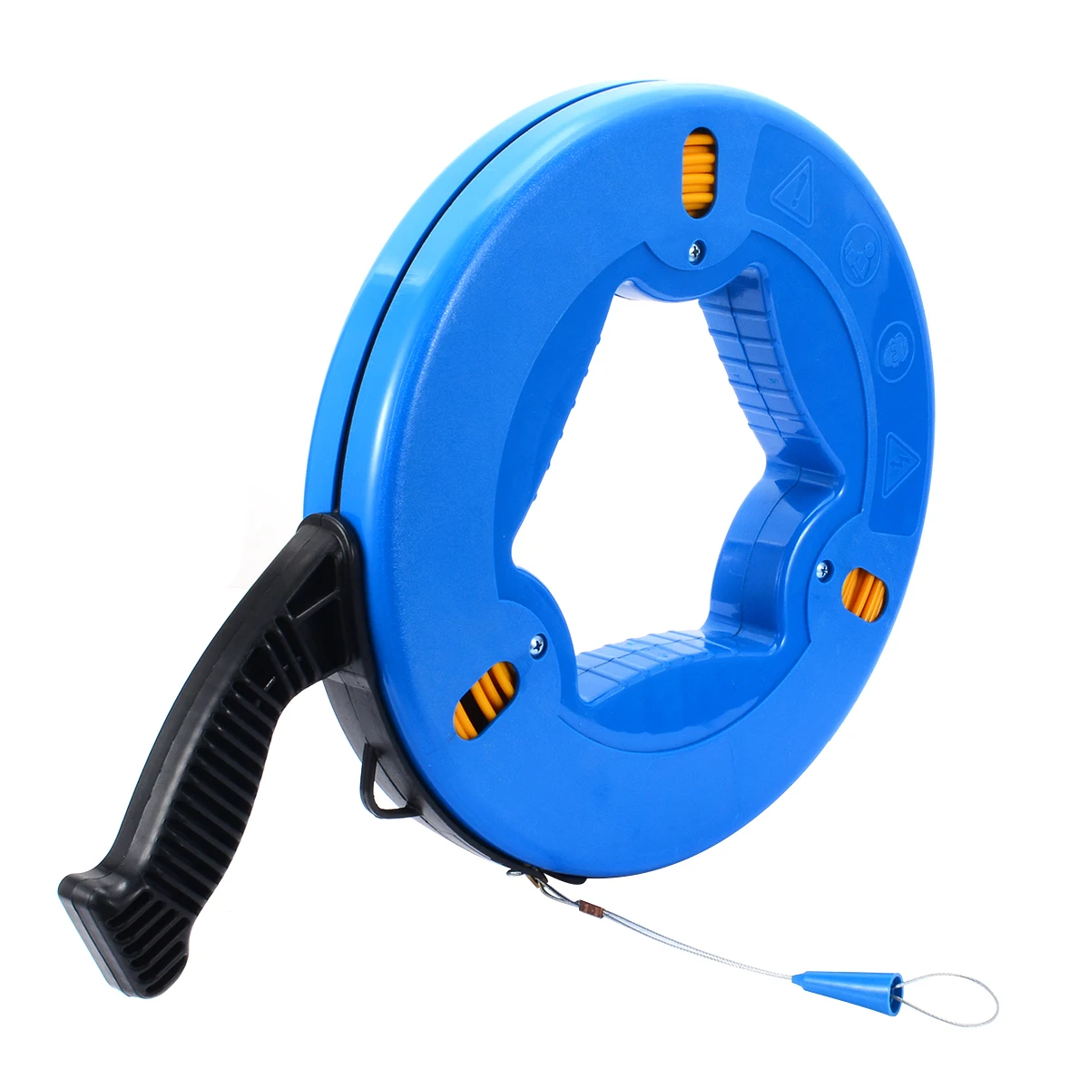 ABS Plastic Cable Fish Tape Blue Cable Fiberglass Fish Tape Reel Puller