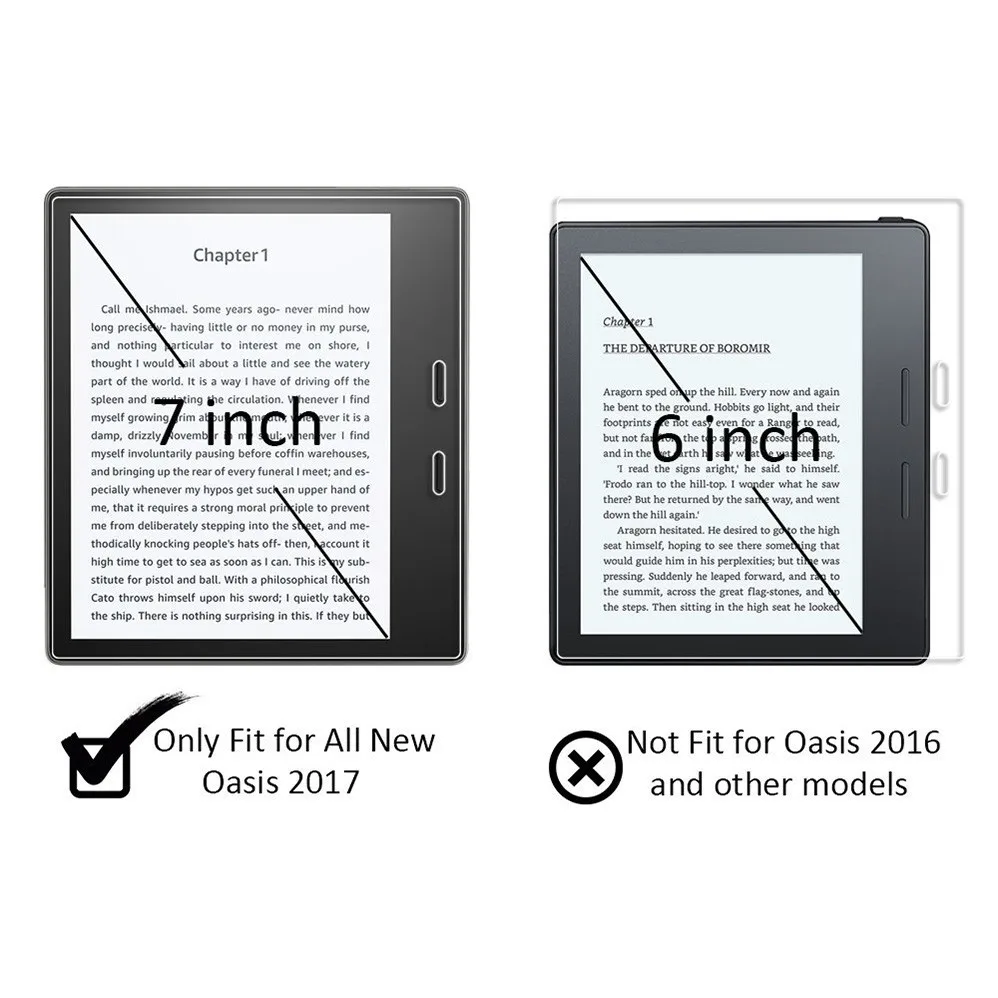 3 упаковки ультрачеткие, ЖК-экран пленка для всех новых Kindle Oasis 9th Gen релиз 7 дюймов планшет Анти-Царапины протектор экрана