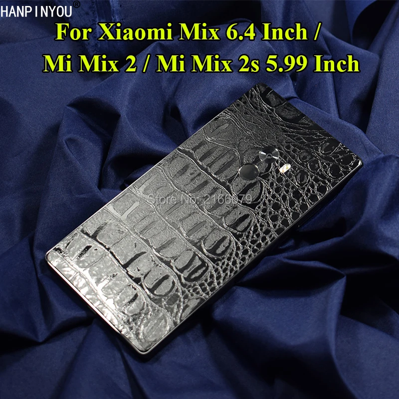 Для Xiaomi mi Mix 2 2s x2 x2s крокодиловая/змеиная кожа узор полное заднее покрытие матовая