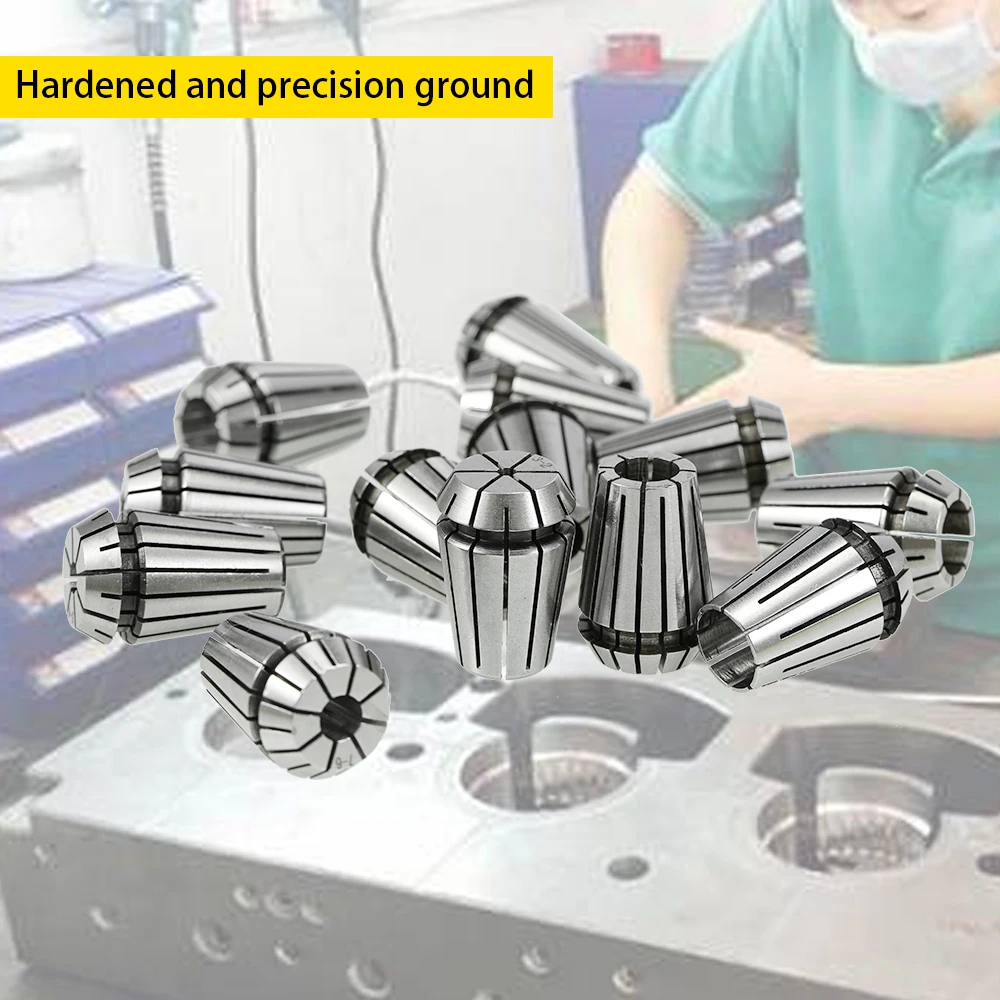 

Grinder Spring Collet ER20 13PCS Set 1-13mm Spring Collet Metric CNC Workholding Engraving Milling Lathe Tool