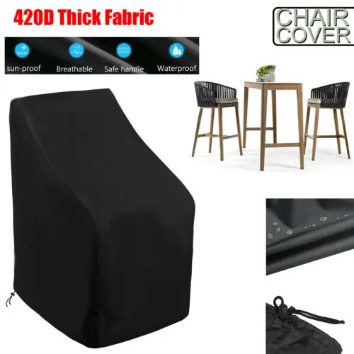 

Oxford cloth 1Pcs Protective Patio Chair Cover Heavy Waterproof Dust Rain Cover For Garden Outdoor Furniture Accessories