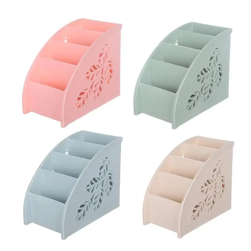 

4 Grids PP Desktop PP Makeup Organizer Cosmetic Storage Container Remote Control Storage Box Bathroom Kitchen Rack Holder