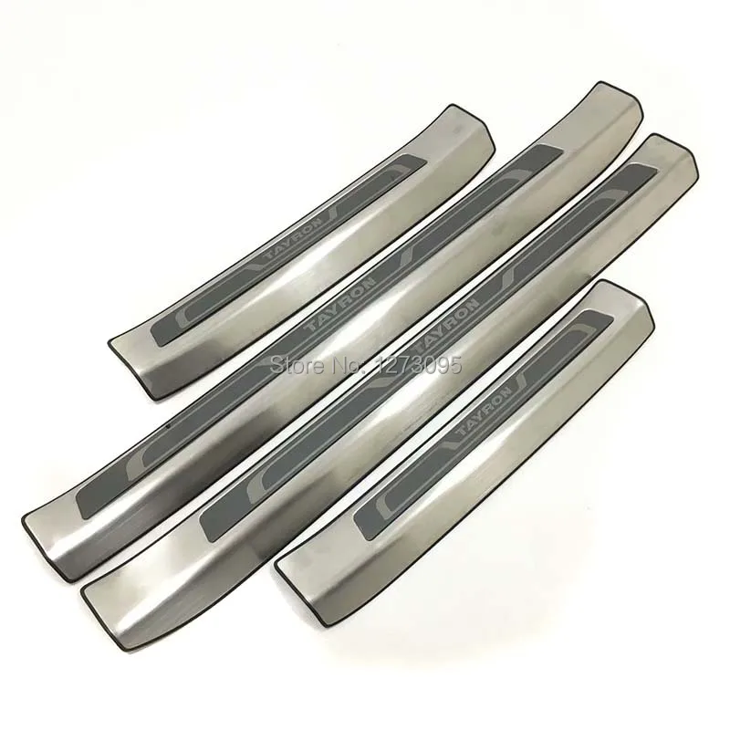 

For Volkswagen VW Tayron 2018 Stainless Door Sill Scuff Plate Protector Trim Kick Guard Pedal Step Cover Car Styling Accessories