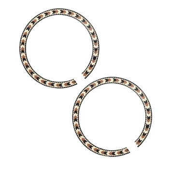

2pcs Basswood Soundhole Sound Hole Rosette Decal Sticker for Acoustic Classical Guitar