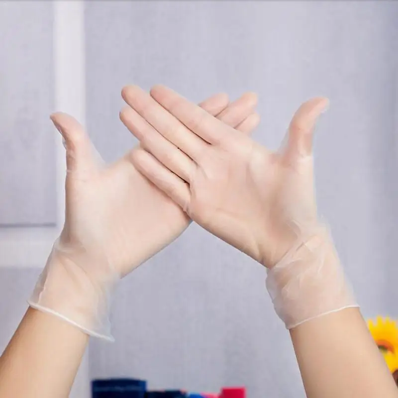 

20PCS Disposable Thin Gloves Household High Toughness Transparent Non-toxic Gloves For Baking Piping Cooking Kneading Dough