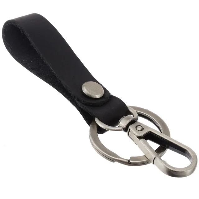 New Key Chain & Leather Belt Key Holder Ring Keychain Keyring Keyfob