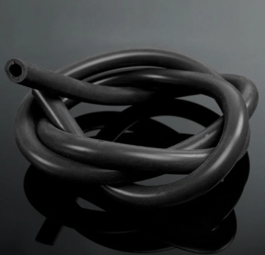 Вакуумный силиконовый шланг гоночной линии трубы черный 1 метр IDxOD: 8x15 мм