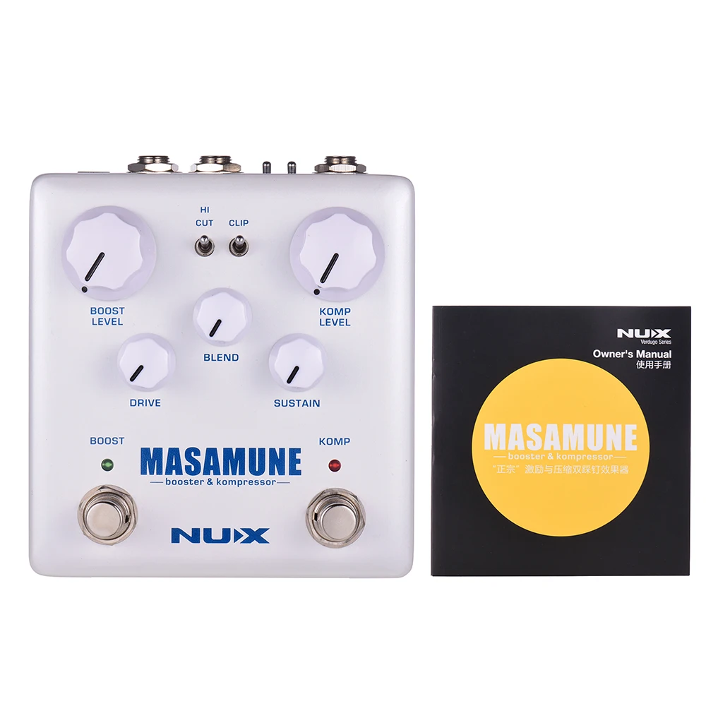 NUX MASAMUNE усилитель и компрессор аналоговый гитарная педаль с эффектами двойной