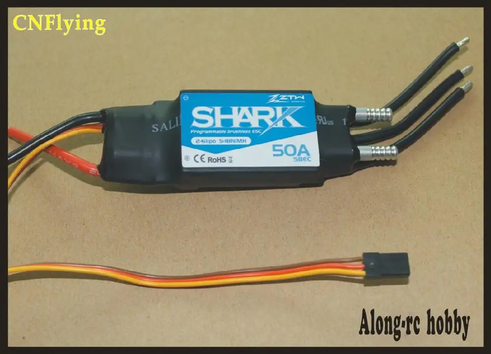 ztw shark 20A 40A 50A 60 70 80A водонепроницаемый бесщеточный ESC для лодки с системой водяного охлаждения RC модель лодки