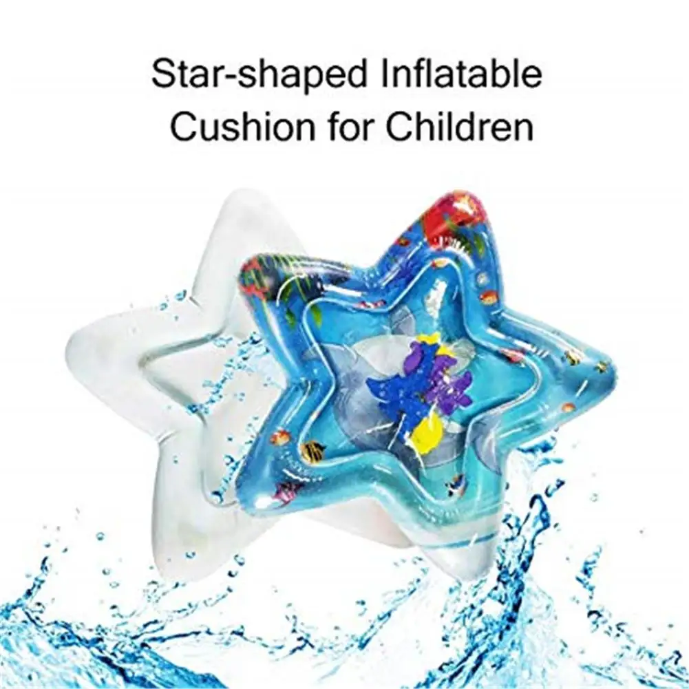 None Baby Infant Five Poined Star Shape Inflatable Water Filled Mat Toy None Baby Infant Five Poined Star Shape Inflatable Water Filled Mat Toy