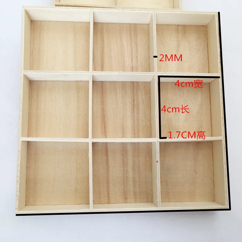 Деревянный органайзер для ящиков, настольный органайзер, разделенная коробка для хранения, дисплей, лоток для мелких предметов, миниатюрное растение, ювелирное ремесло, стационарное