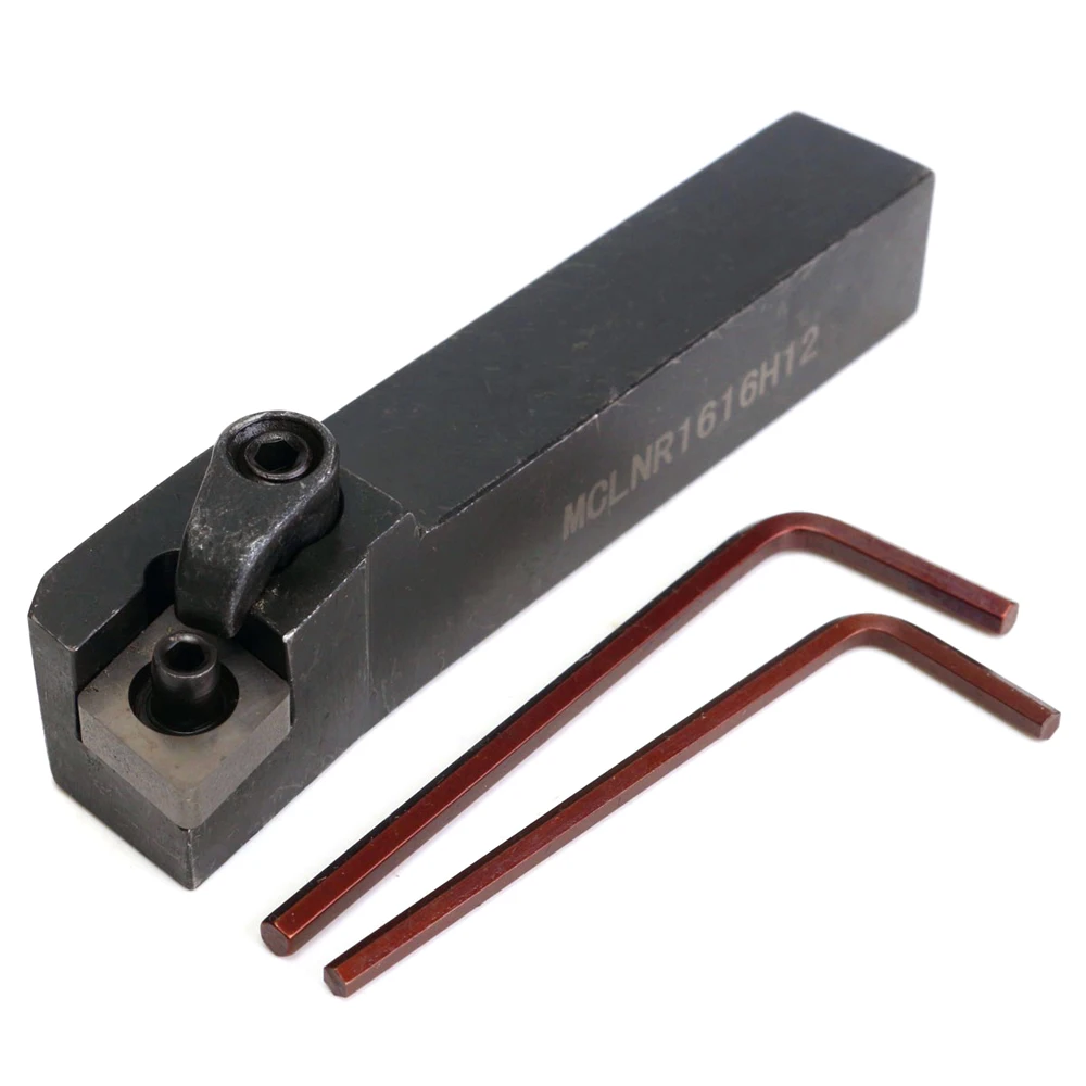 

MCLNR1616H12 Professional 16*100mm Index External Lathe Cutter Turning Tool Holder & 2Pcs Wrenches for Processing.
