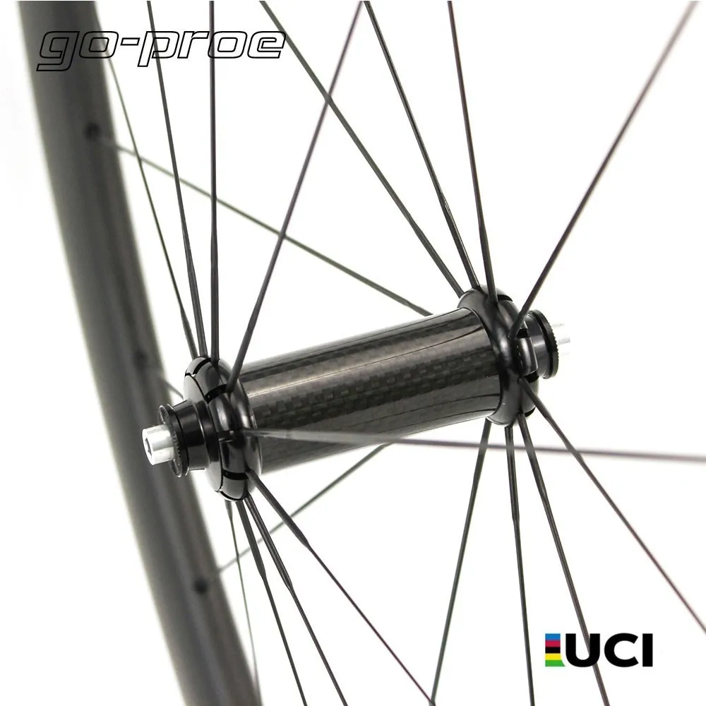 700c Carbon Fiber Road Bike Wheel 30/38/47/50/60/88mm Tubeless Clincher Tubular Taiwan Powerway R36 Hub Pillar 1423 Spoke