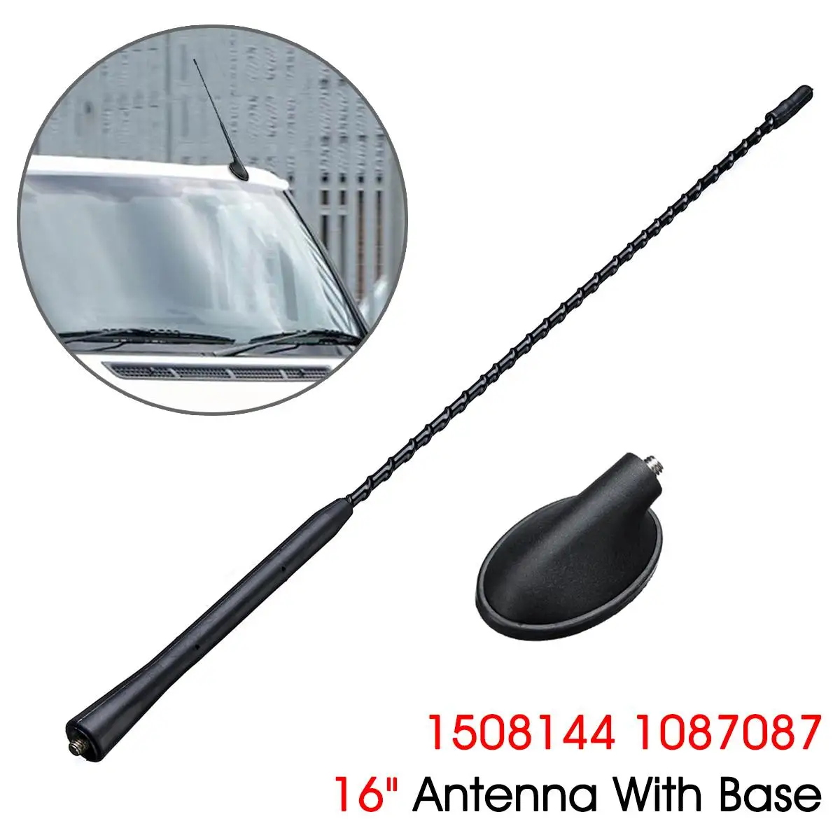 16" Car Antenna Aerial Mass With Base For Ford Transit MK7 2006 On for