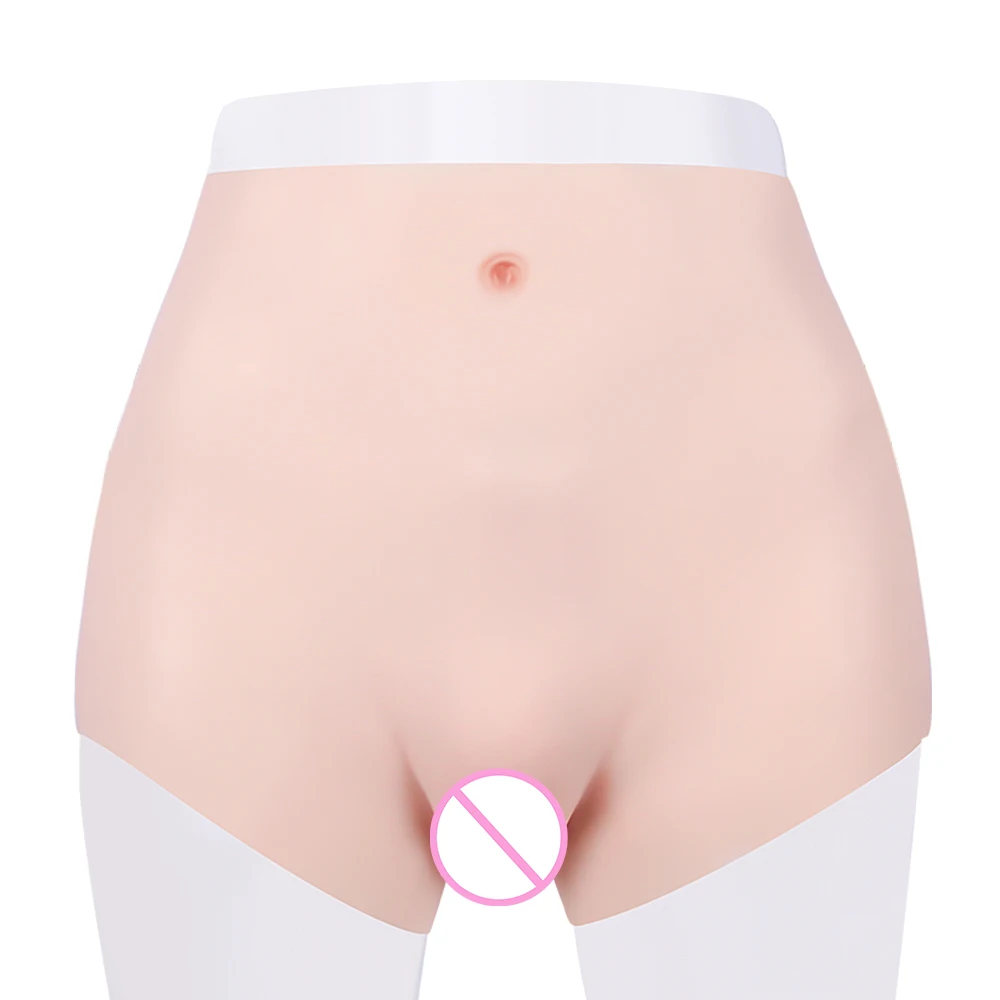 KOOMIHO Silicone Realistic Increase Hips Boxer Crossdresser Fake Ass Pussy Underwear Shaper Hip Up Transgender Drag Queen Tit 2G