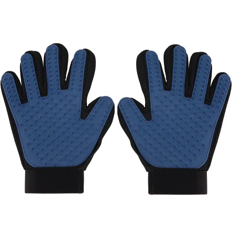 

Rubber Dog Pet brush Glove Deshedding Gentle Efficient Pet Grooming Glove Dog Bath Cat cleaning Supplies Pet Glove Dog combs