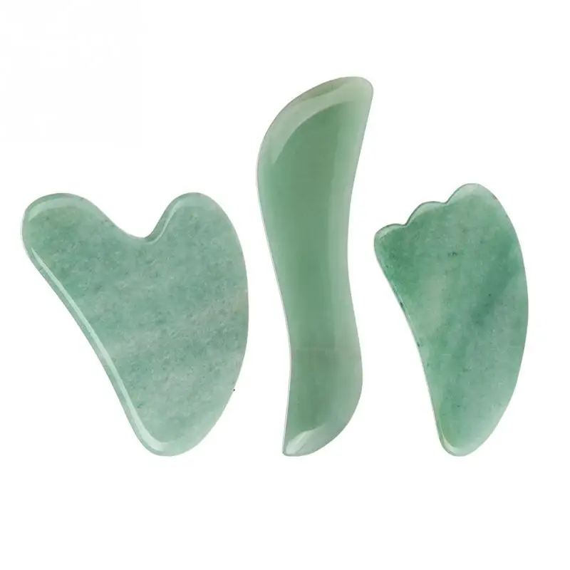 3 шт. зеленая доска для соскабливания Aventurine массажная пластина тела массажный