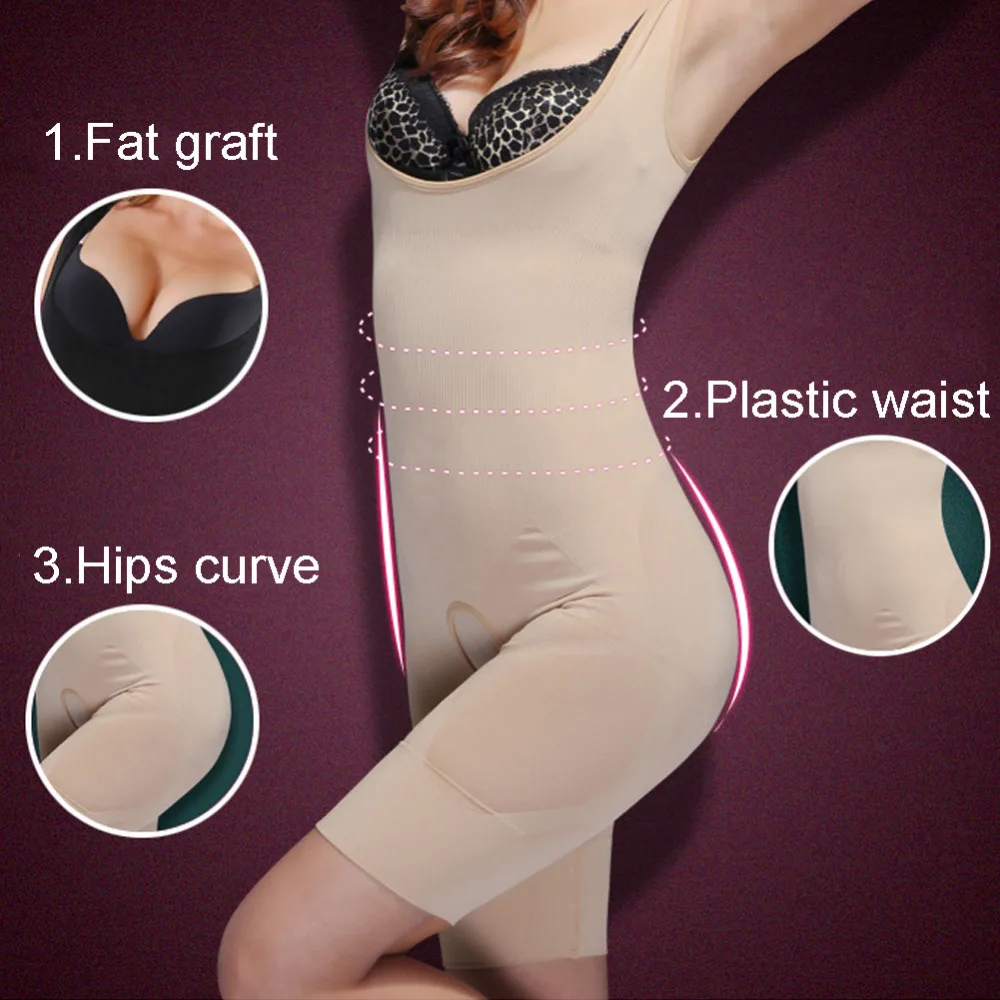 Women Shapewear Bodysuits Bamboo Fiber Seamless Bodysuit Girdles Body