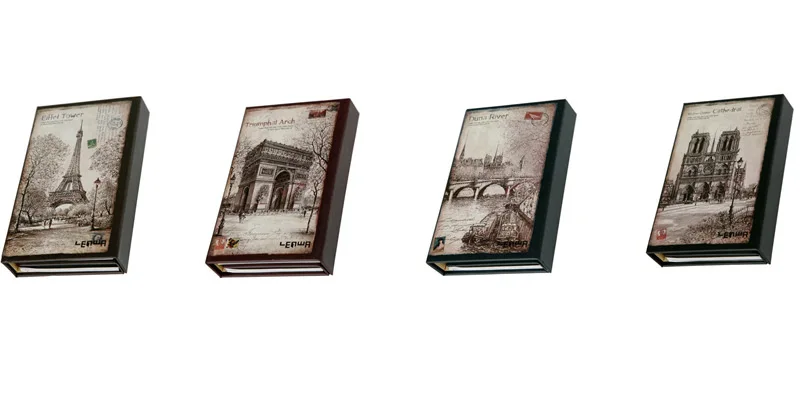 Creative Vintage Three Fold Notebook Classic Student Mini Eiffel Tower Portable Notepad Diary Planner Memo Pad(Style Random) Creative Vintage Three Fold Notebook Classic Student Mini Eiffel Tower Portable Notepad Diary Planner Memo Pad(Style Random)