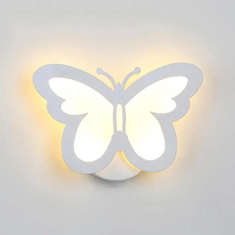 Бабочка 18 Вт 36 светодиодный свет гостиная коридор акриловые прикроватный настенный светильник