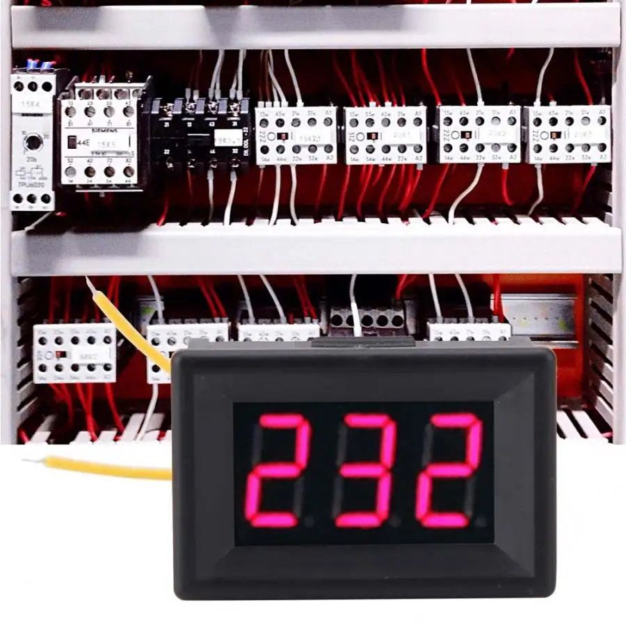 

AC Digital Voltmeter 0.36 inch Digital LED Display Volt Meter70-380V 2 wires Voltage Panel