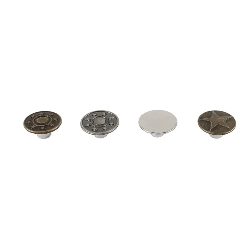 

Jeans Button 40 pcs Metal Tack Buttons Replacement Kit Repair For Sewing Pants