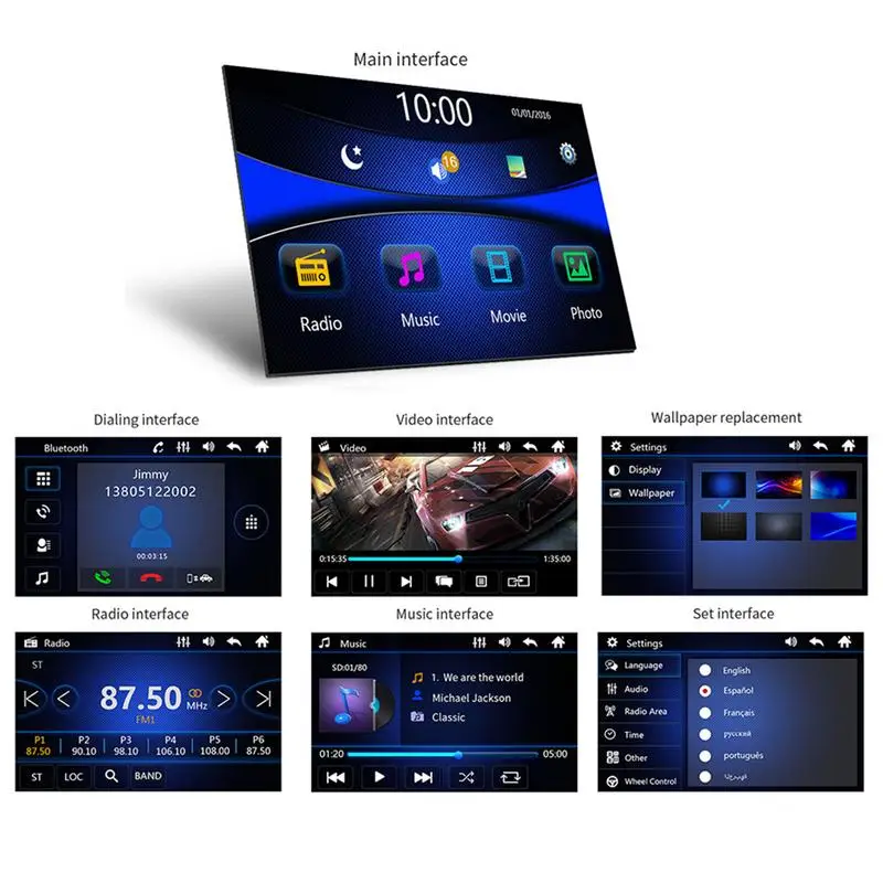 Pаспродажа Профессиональный автомобильный MP5 плеер 7 дюймов 1 DIN сенсорный экран автомобиля font b GPS b font Sat Bluetooth стерео медиа MP5 плеер выдвижной FM радио камера