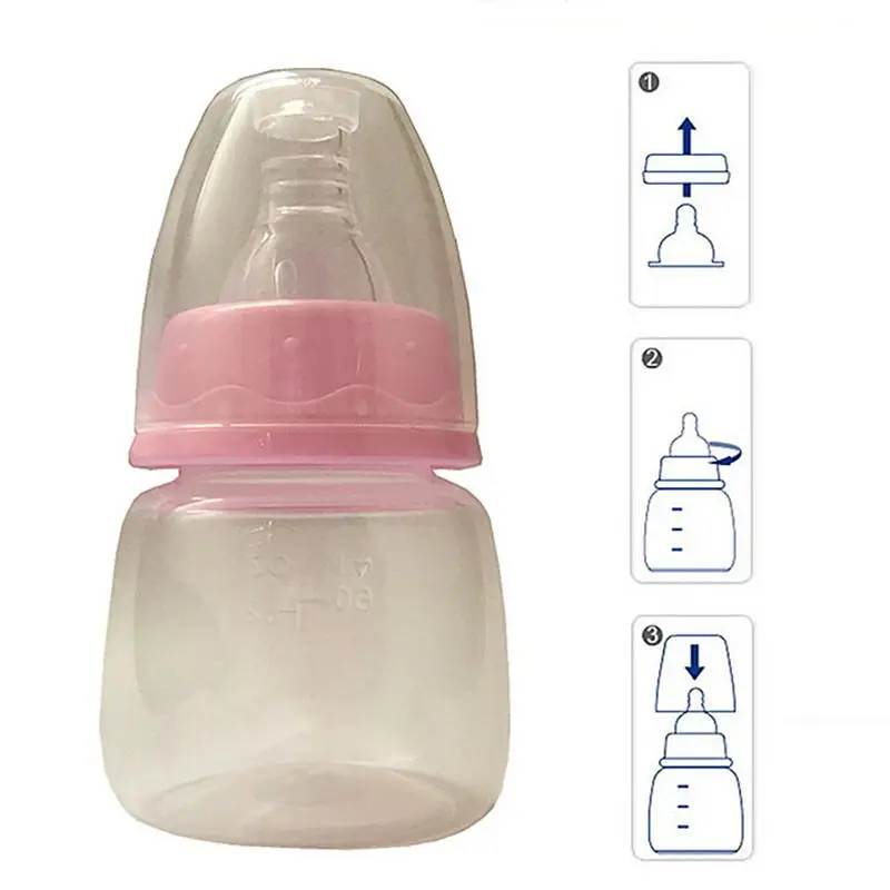 2 цвета детская бутылка для новорожденных чашка дети учатся Кормление питьевой бутылки Дети соломы бутылки для сока и воды 60 мл