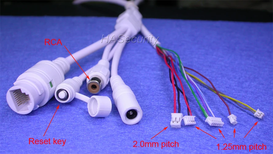 LAN Cable For CCTV IP Camera Board Module Extra Wires For POE MidSpan