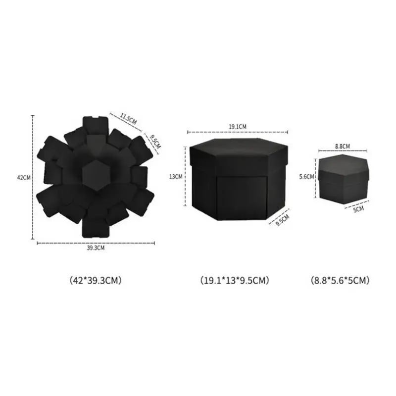 DIY Explosion Box ручной работы фотоальбом шесть лиц скрапбукинги Подарочная коробка