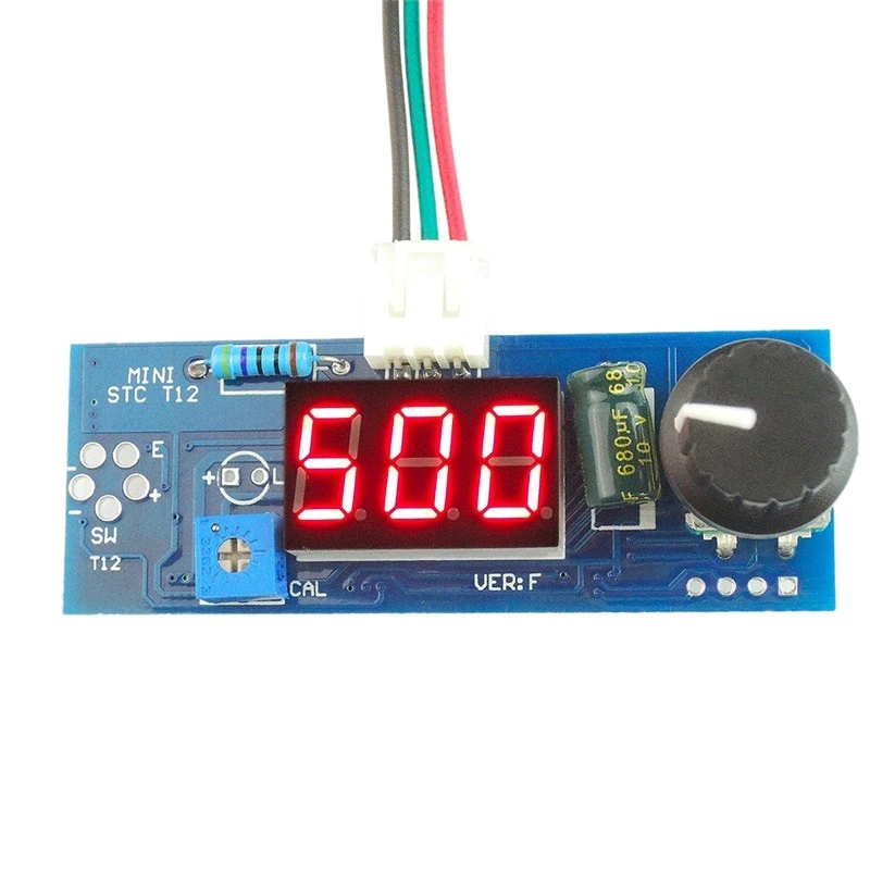 

Electric Unit Digital Soldering Iron Station Temperature Controller Board For Hakko T12 Handle Diy Kits With Led Vibration Swi