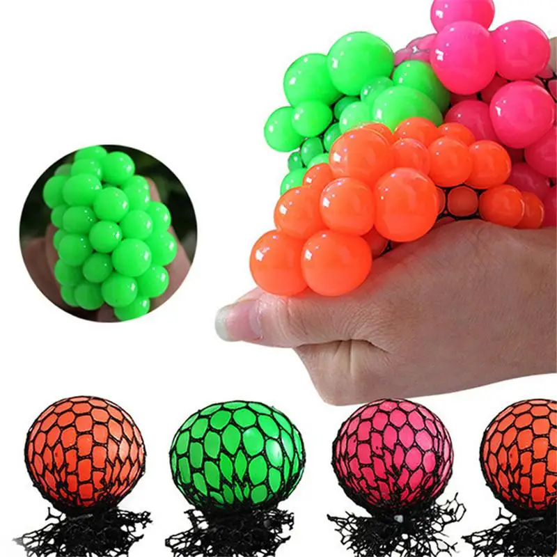 Детский открытый Squeeze Ball Toy Красочный Pinch Виноградный Шар Vent Ball креативный Апрель День Дурака подарок Забавный подарок детский подарок для