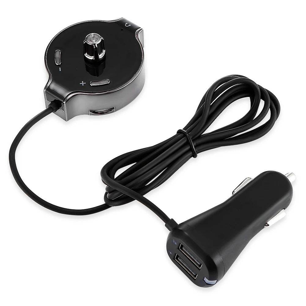 Universal 12V Bluetooth Car Kit Auto MP3 Music Player Dual USB Charger FM Transmitter Hands-free Call Cigarette Lighter