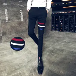 Новинка 2019 года Корейская версия прилив мужской Harajuku качество Street для мужчин свободные хлопковые однотонные цвет супер огонь узкие брюки