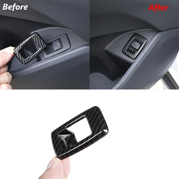 

Carbon Fiber ABS Chrome Indoor Tailgate Switch Decorative Frame For BMW X1 F48 2016-2019 For 2 Series F45 F46 For BMW X2 F47