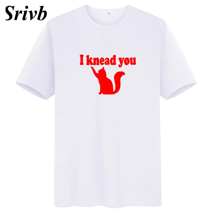 Женская хлопковая Футболка с круглым вырезом Srivb I Knead You Повседневная футболка
