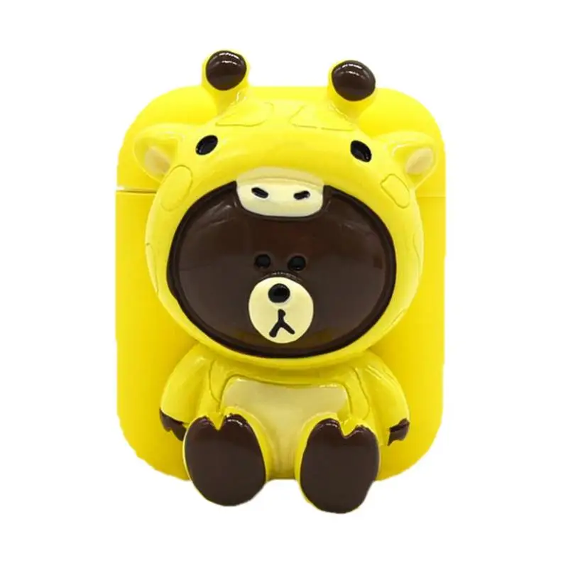 Protective Case Headphones Cartoon Silicone Case Bluetooth Earphone Sets Dustproof Anti-Shock Shockproof Box For Airpods Apple