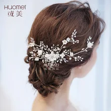 Паттен шпилька красивая невеста головной убор свадебное платье гребень для волос фотография украшения очаровательные невесты украшения для волос Горячая Распродажа