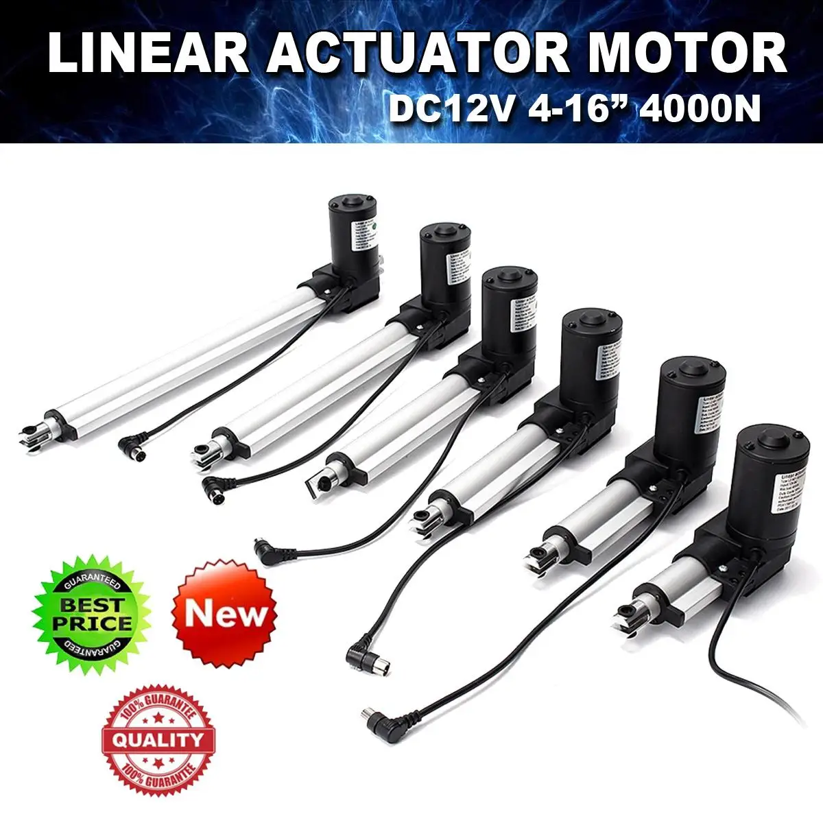 ZYL-YL DC 12V Linear Actuator 6000N Lift Stroke Electric Motor for Auto Car 100mm ZYL-YL DC 12V Linear Actuator 6000N Lift Stroke Electric Motor for Auto Car 100mm