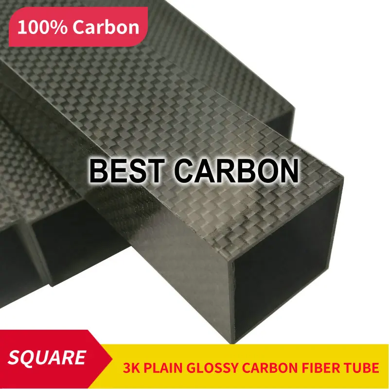 SQUARE 30mm x 28mm x 1000mm High Quality 3K Carbon Fiber Fabric Wound