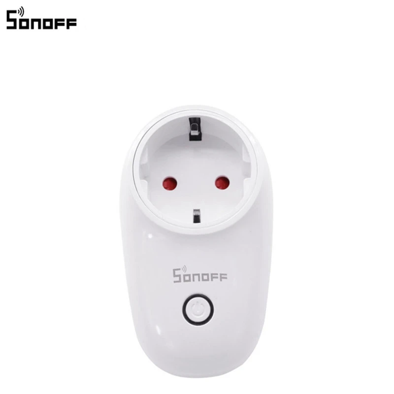 SONOFF S26 Wireless WiFi Smart Socket Home Switch Power Work With Alexa Google Assistant For Safety EU UK US Plug | Электроника