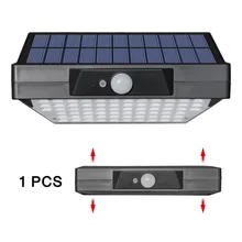 3 режима 78LED солнечное освещение для улицы и Беспроводной Складной движения Сенсор настенный выключатель света 3 боковых IP65 освещение безопасности для садового забора