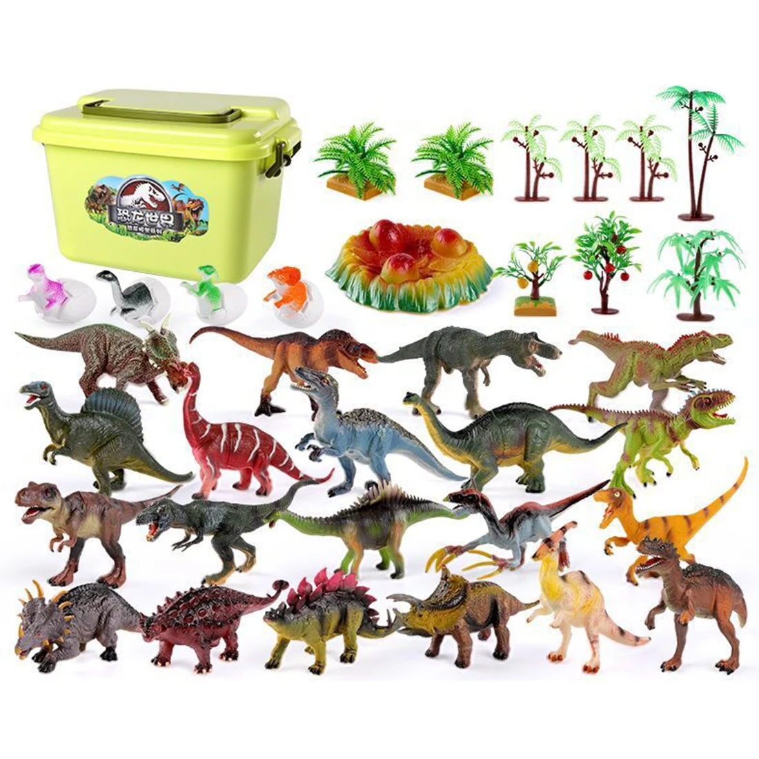 

20 Types Dinosaur Simulation Model Building Toy 34Pcs Children Early Education Cognition Learning Figure for Kid Birthday Kits